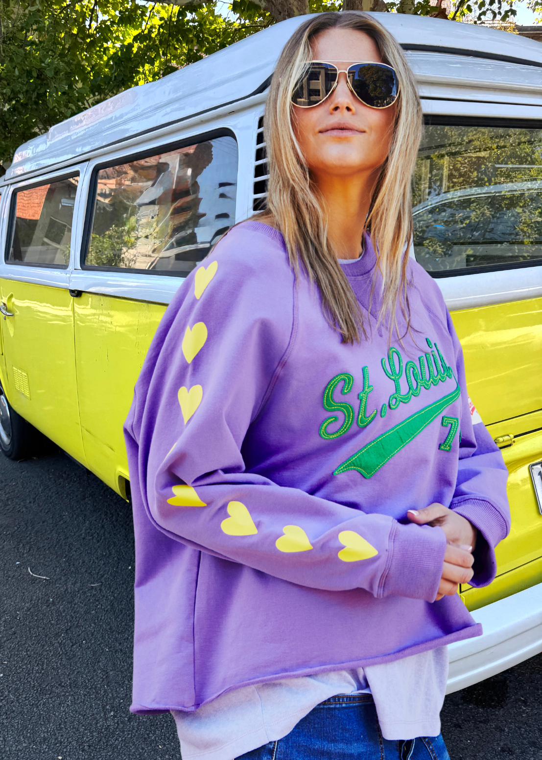 ST LOUIS FLEECY SWEAT - MAUVE - SALE