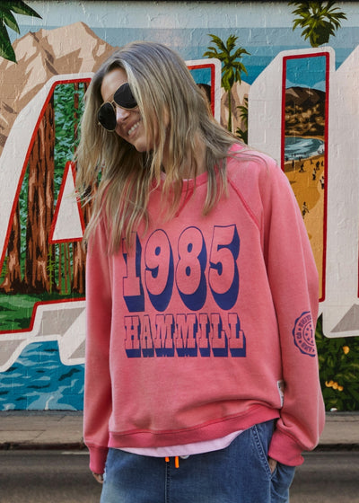 VINTAGE WASH 1985 SWEAT - WASHED RED - SALE
