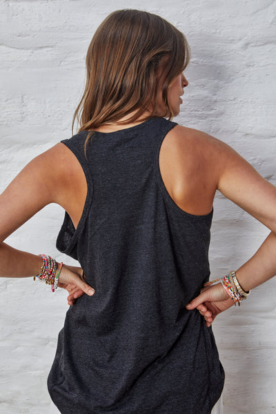 NEW LAYERING TANK - CHARCOAL MARLE