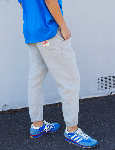 WAFFLE TRACK PANT - GREY MARLE - SALE