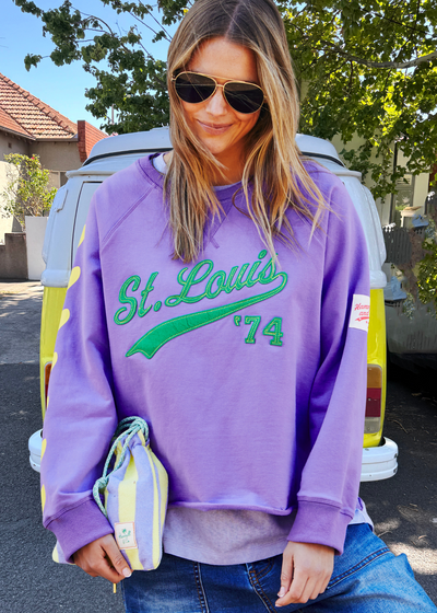 ST LOUIS FLEECY SWEAT - MAUVE - SALE