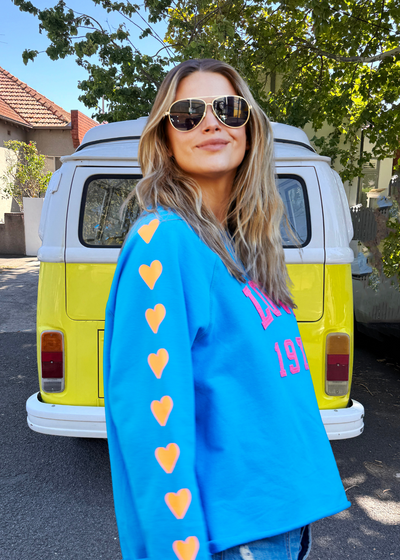 LOVE 1975 SWEAT - BLUE - SALE