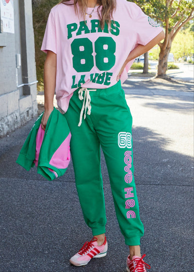 RETRO GREEN TRACK PANT - SALE