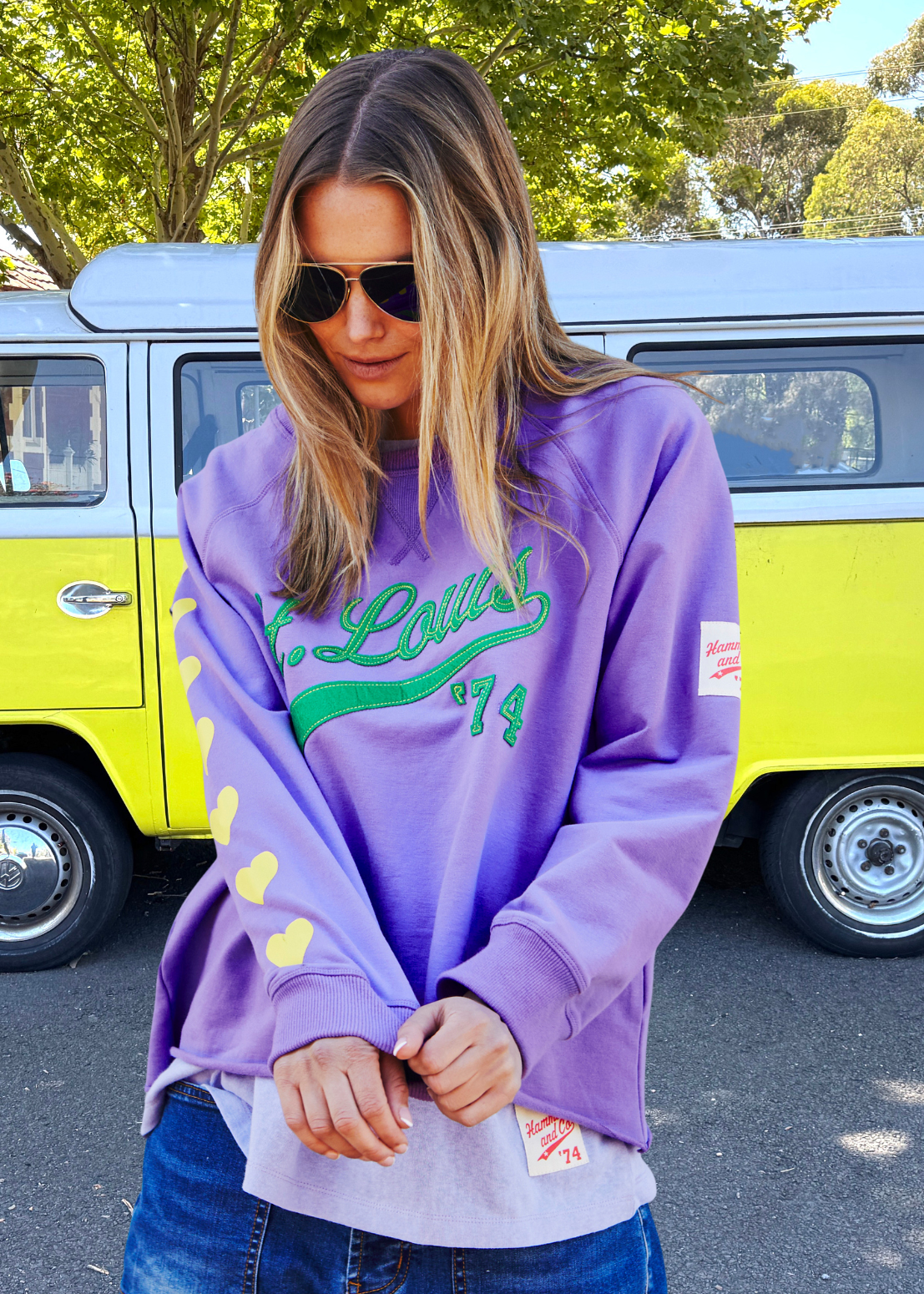 ST LOUIS FLEECY SWEAT - MAUVE - SALE