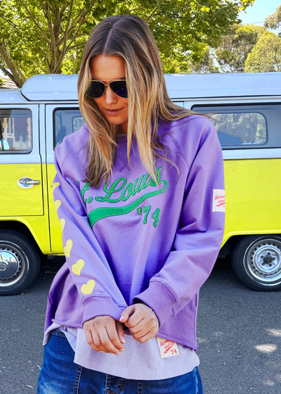 ST LOUIS FLEECY SWEAT - MAUVE - SALE