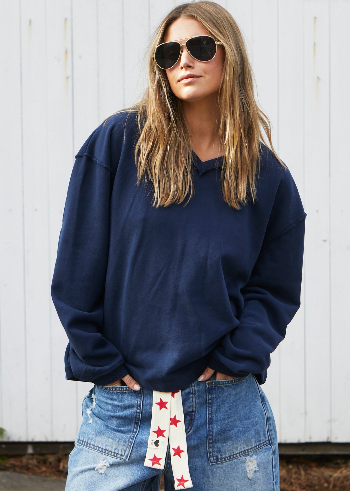CAPRI NAVY SWEAT - SALE