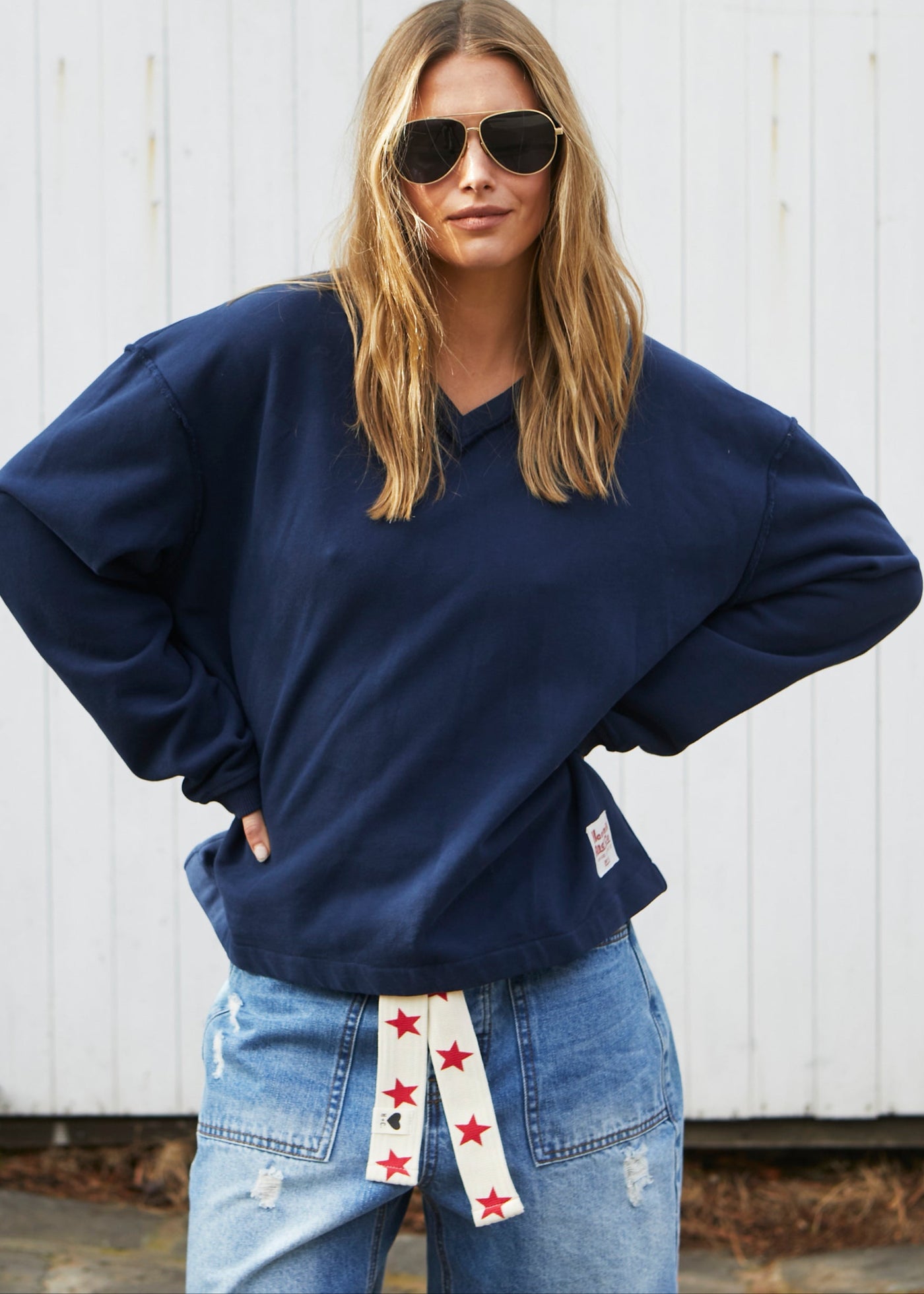 CAPRI NAVY SWEAT - SALE