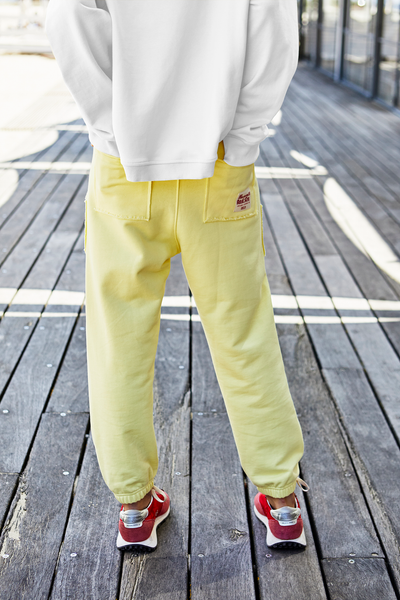 BASIC FREE RIDER TRACK PANT - LEMON - SALE