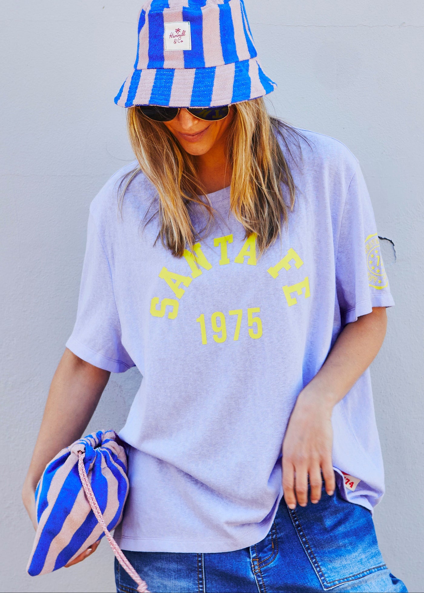 Hammill & Co soft mauve slouchy tee, it delivers that perfectly relaxed, lived-in vibe.