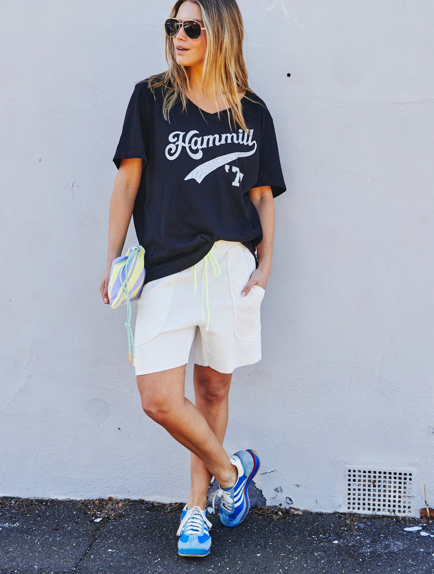 WAFFLE SHORT - WHITE - SALE