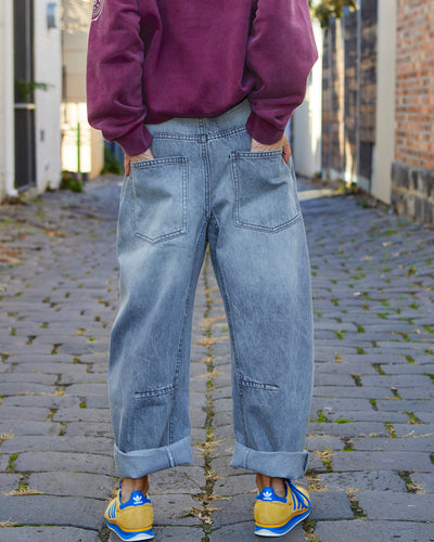 VINTAGE WASH CARPENTER JEAN - GREY WASH