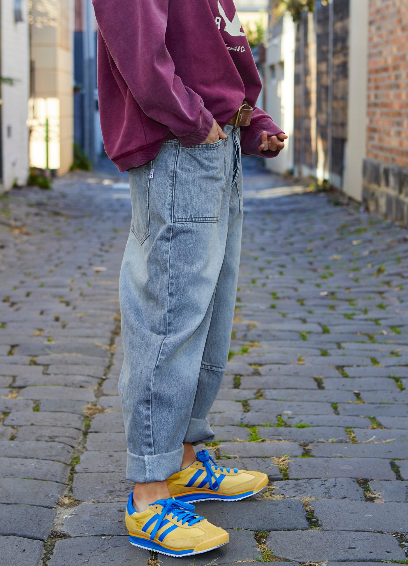 VINTAGE WASH CARPENTER JEAN - GREY WASH