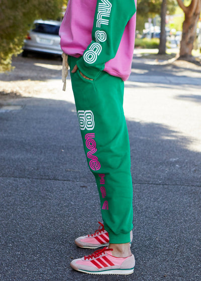 RETRO GREEN TRACK PANT - SALE