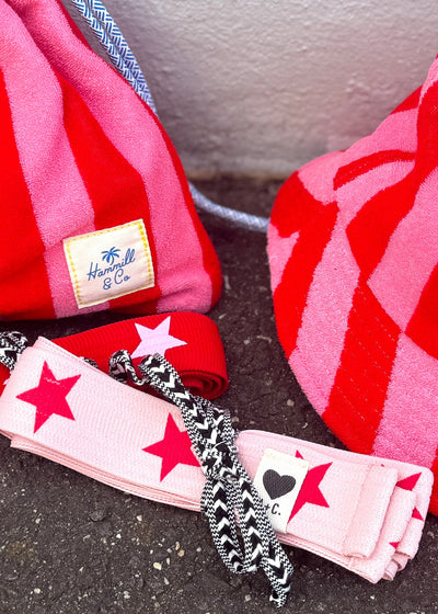 STAR TIE BELT - PINK