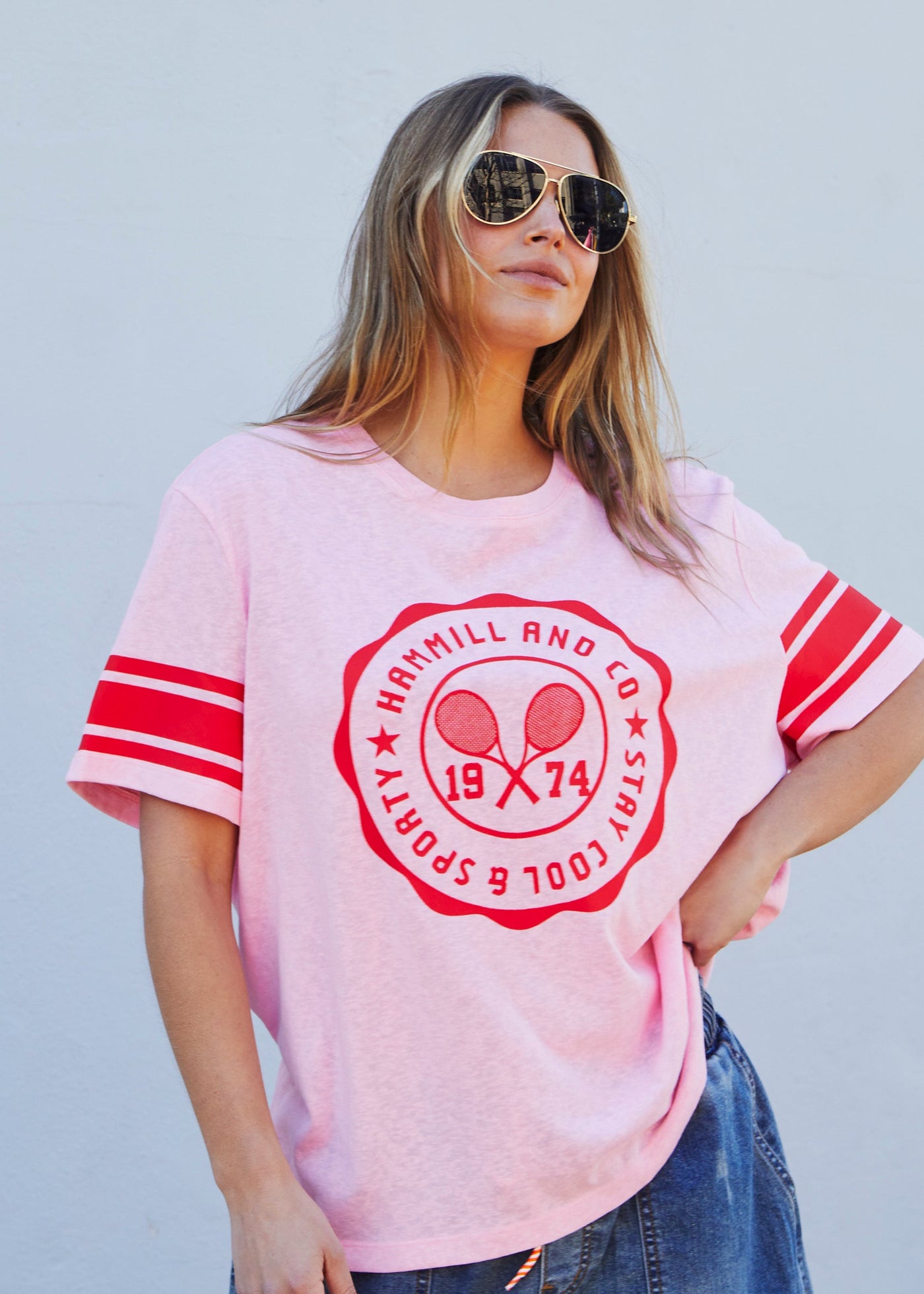 URBAN TENNIS TEE - PINK