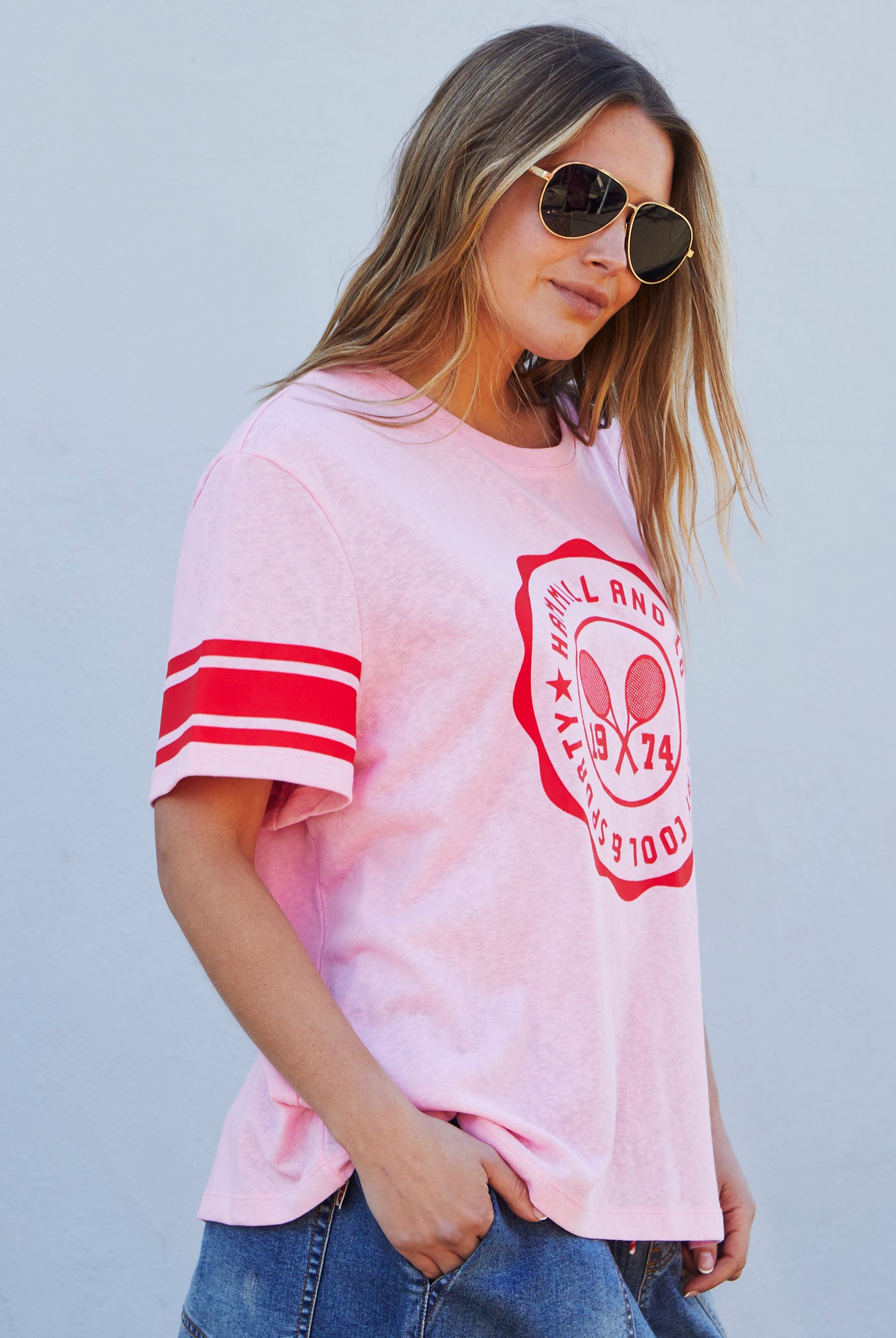 URBAN TENNIS TEE - PINK