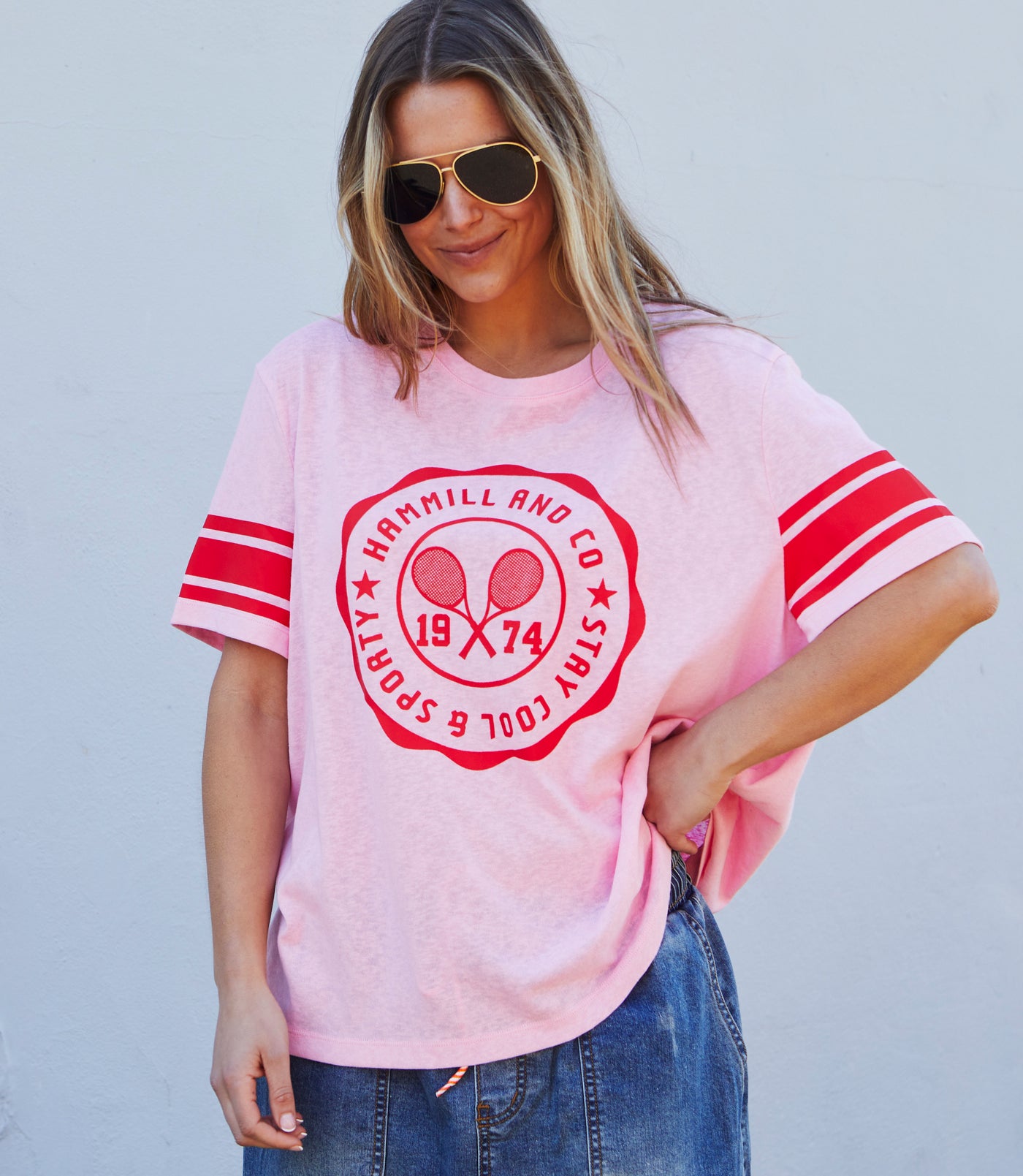 URBAN TENNIS TEE - PINK