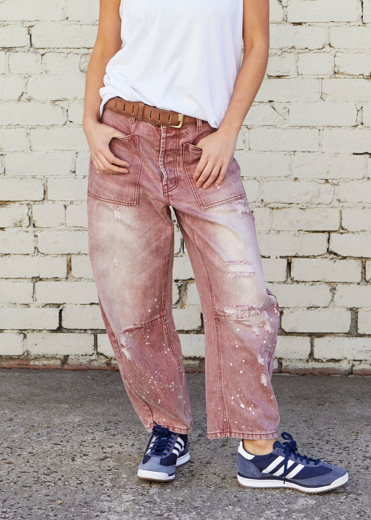 VINTAGE WASH CARPENTER JEAN - ROSE WASH