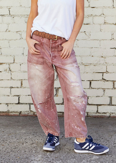 VINTAGE WASH CARPENTER JEAN - ROSE WASH