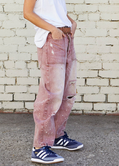 VINTAGE WASH CARPENTER JEAN - ROSE WASH