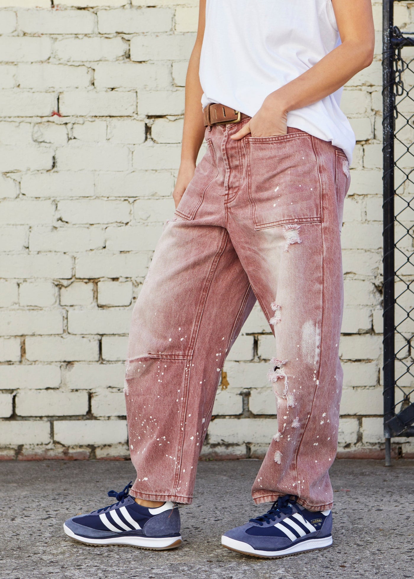 VINTAGE WASH CARPENTER JEAN - ROSE WASH