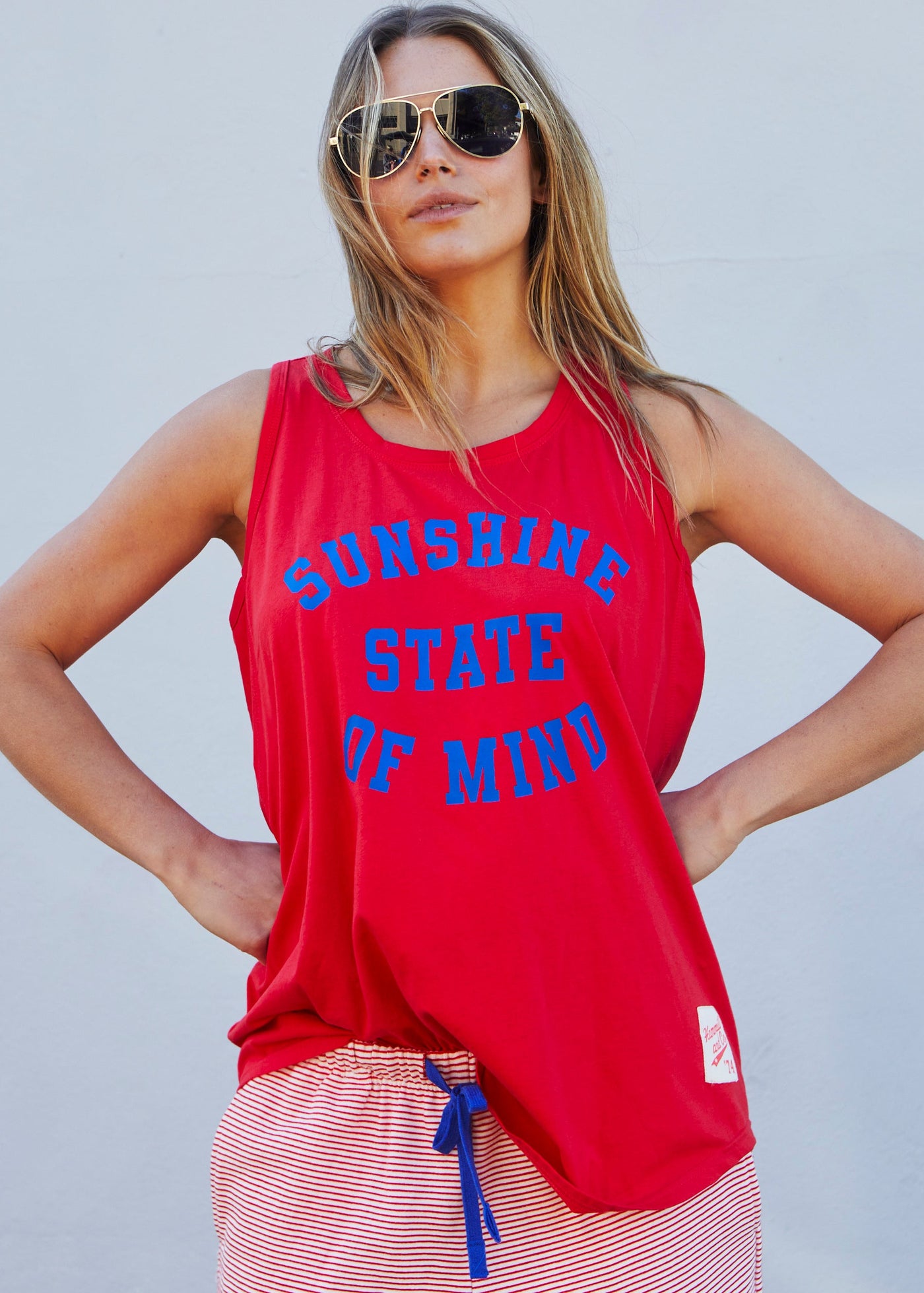 RIVIERA RED TANK - RED