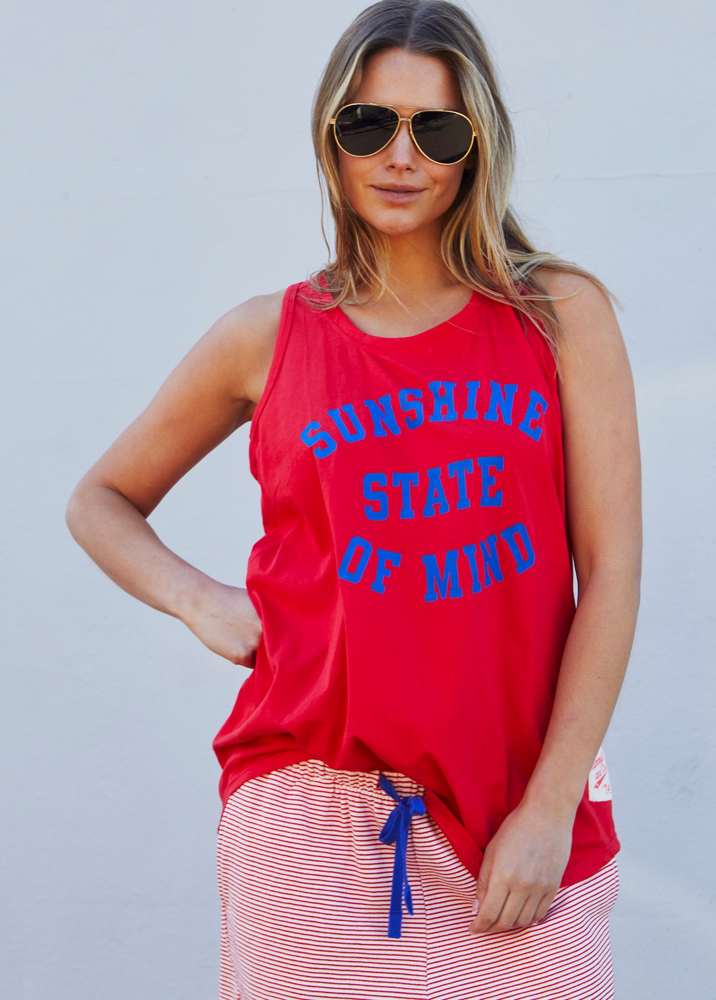 RIVIERA RED TANK - RED