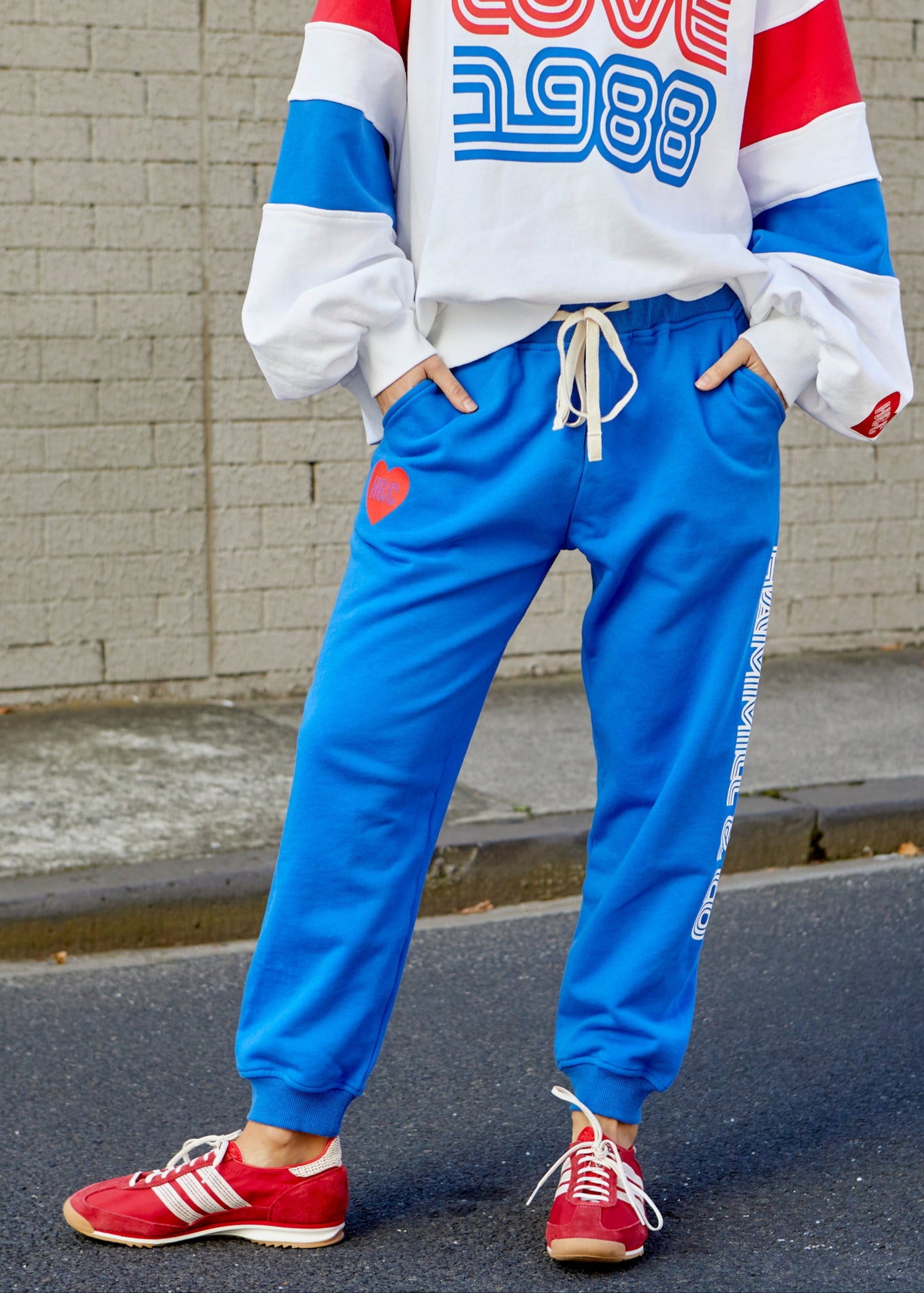 ROYAL BLUE LOVE TRACK PANT - SALE