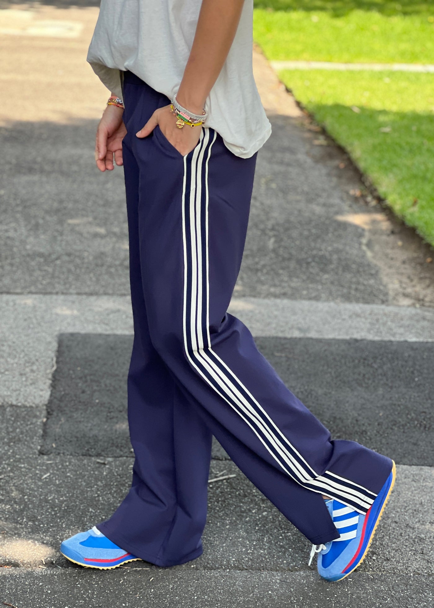 Hammill & Co wider  leg street pant is a new addition to our track pant offering, an easy pull versatile style that is super comfy yet super stylish which can be dressed up or down!