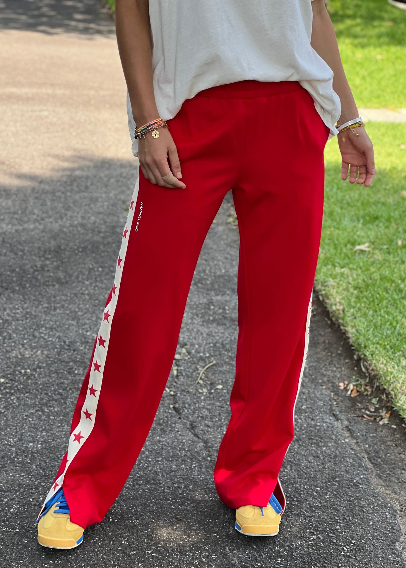 Hammill & Co wider  leg street pant is a new addition to our track pant offering, an easy pull versatile style that is super comfy yet super stylish which can be dressed up or down!