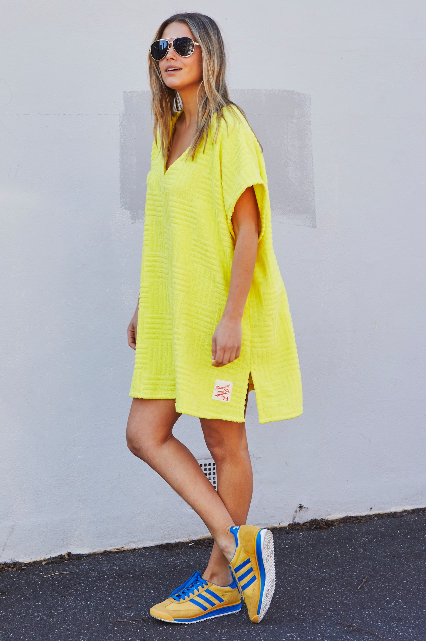 SALT & SUNSHINE TOWELLING COVER-UP - YELLOW