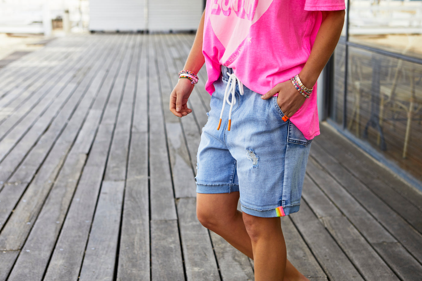 SLOUCHY DENIM SHORT