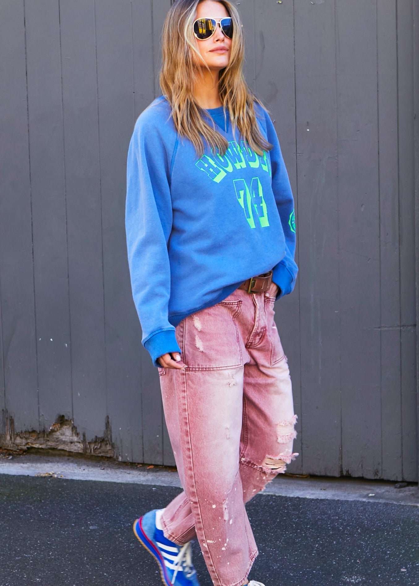 NEW HOWDY SWEAT - WASHED BLUE - SALE