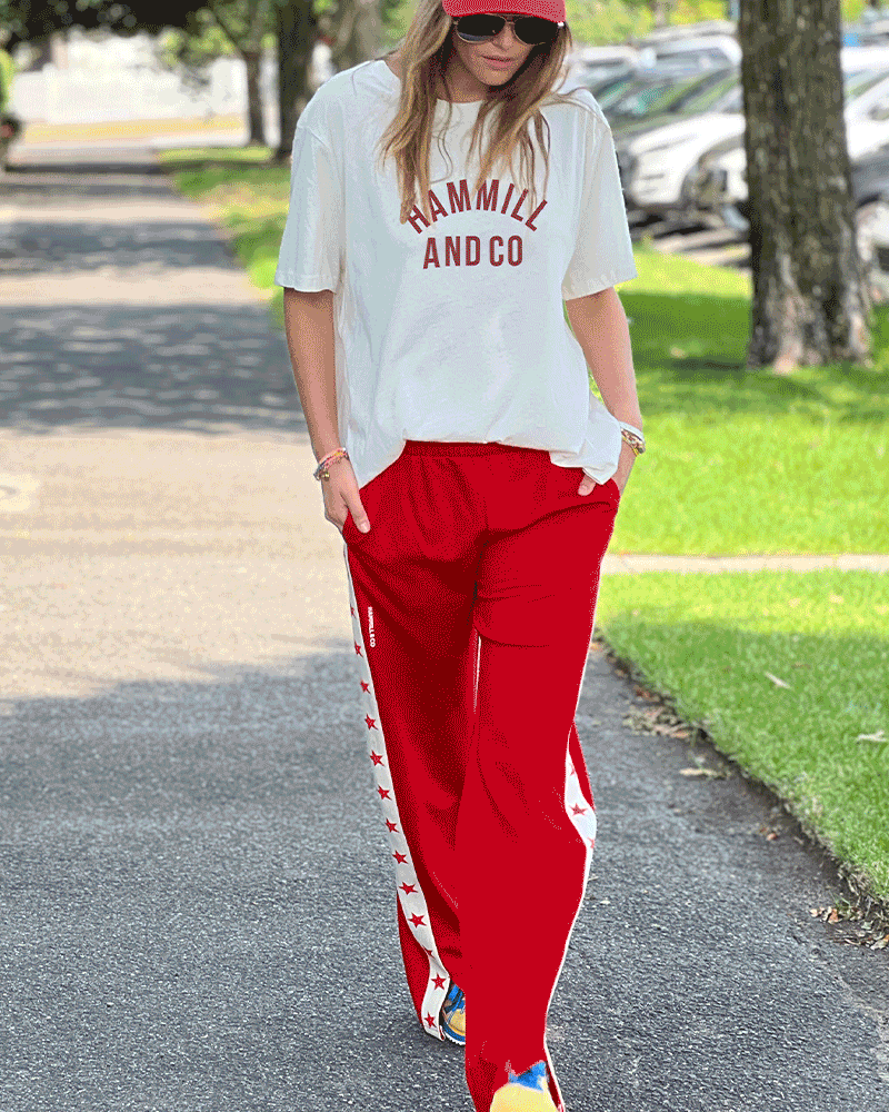 VARSITY SPORT PANT - RED