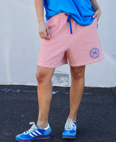 RIVIERA STRIPE RED/WHITE SHORT