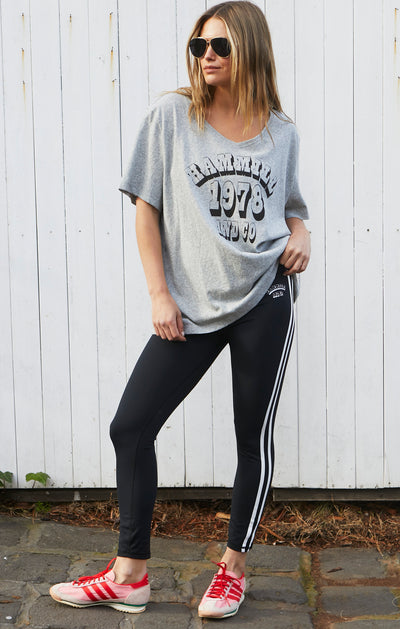 VARSITY LEGGING - BLACK