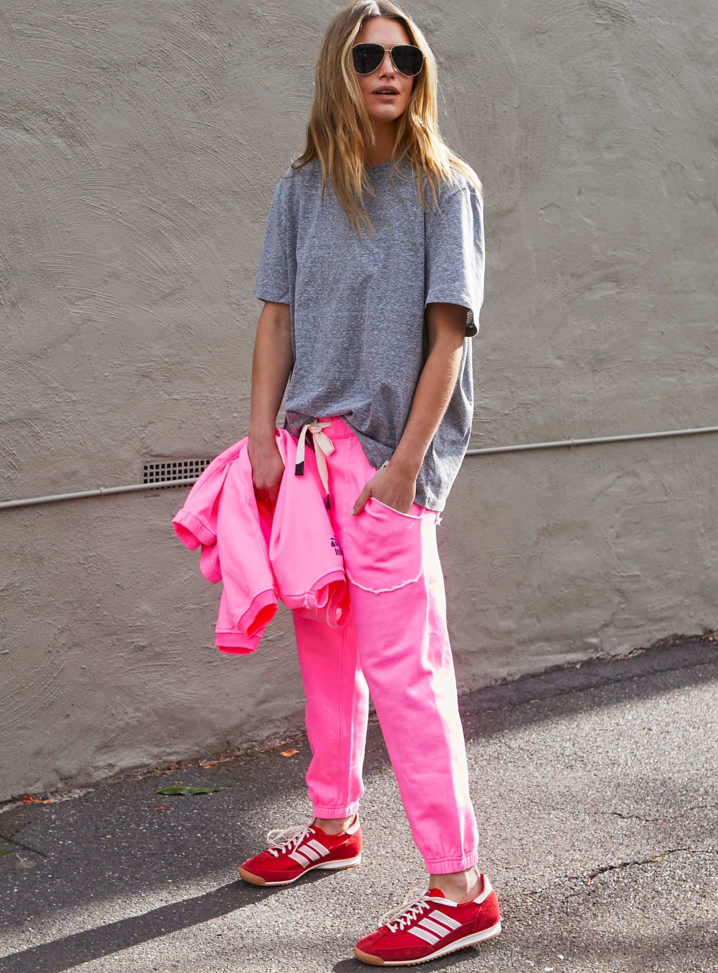 CAPRI HOT PINK TRACK PANT - SALE